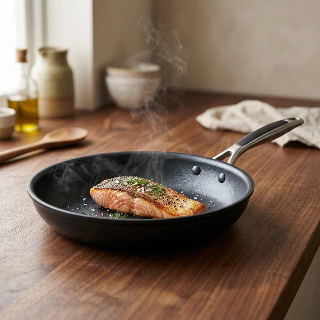 Karu Cookware - Premium Non-Stick Frying Pan Searing Salmon Fillet