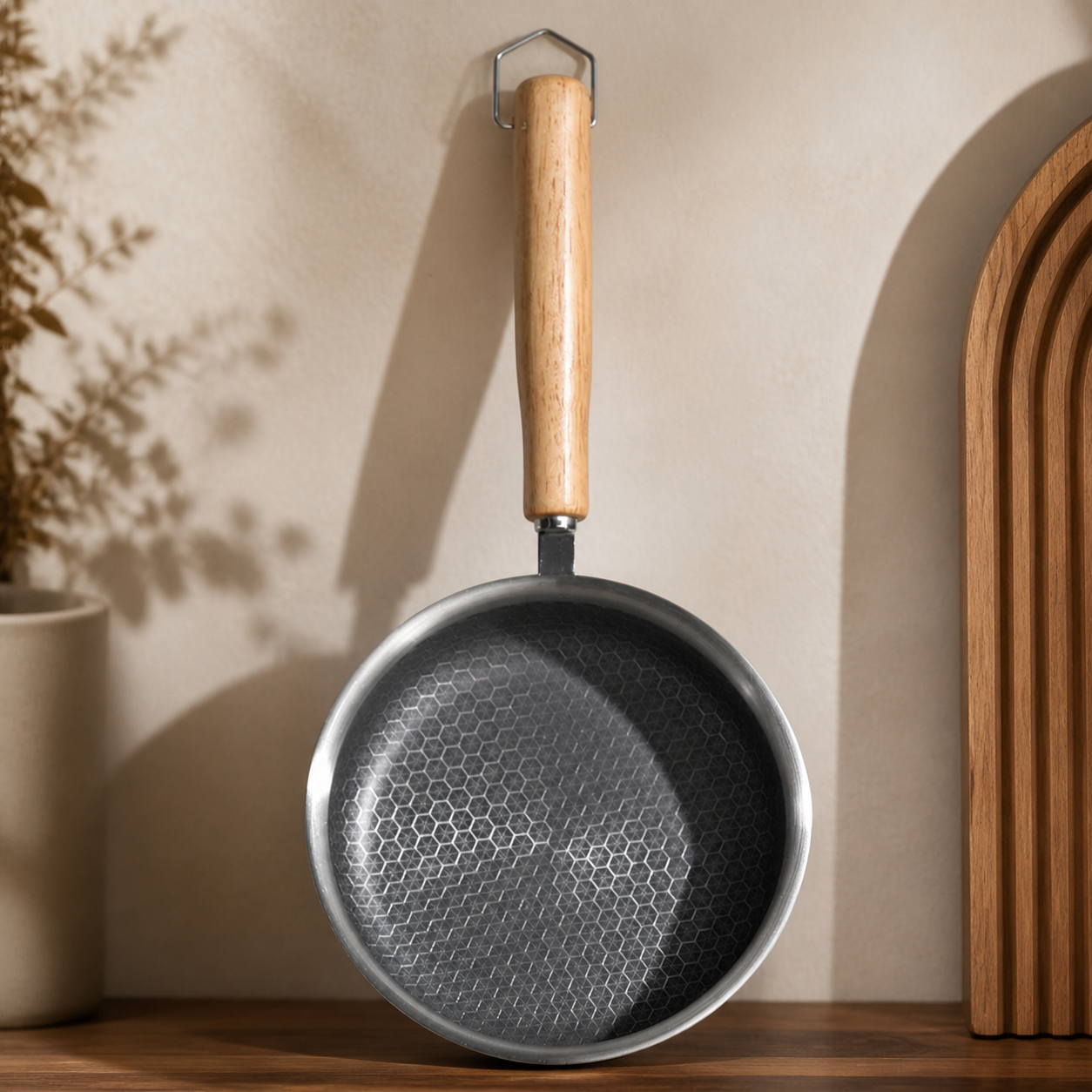 Deep Stainless Steel Mini Frying Pan overview