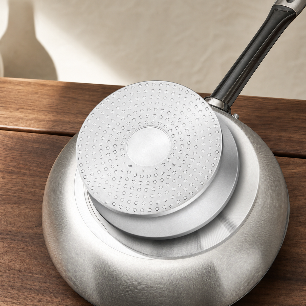 Non-Stick Aluminum Frying Pan induction base detail