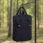 8-Piece Camping Kitchen Cookware Set black organizer bag