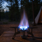 Widesea Portable Outdoor Gas Stove controlled flame