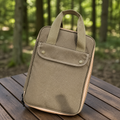8-Piece Camping Kitchen Cookware Set khaki organizer bag