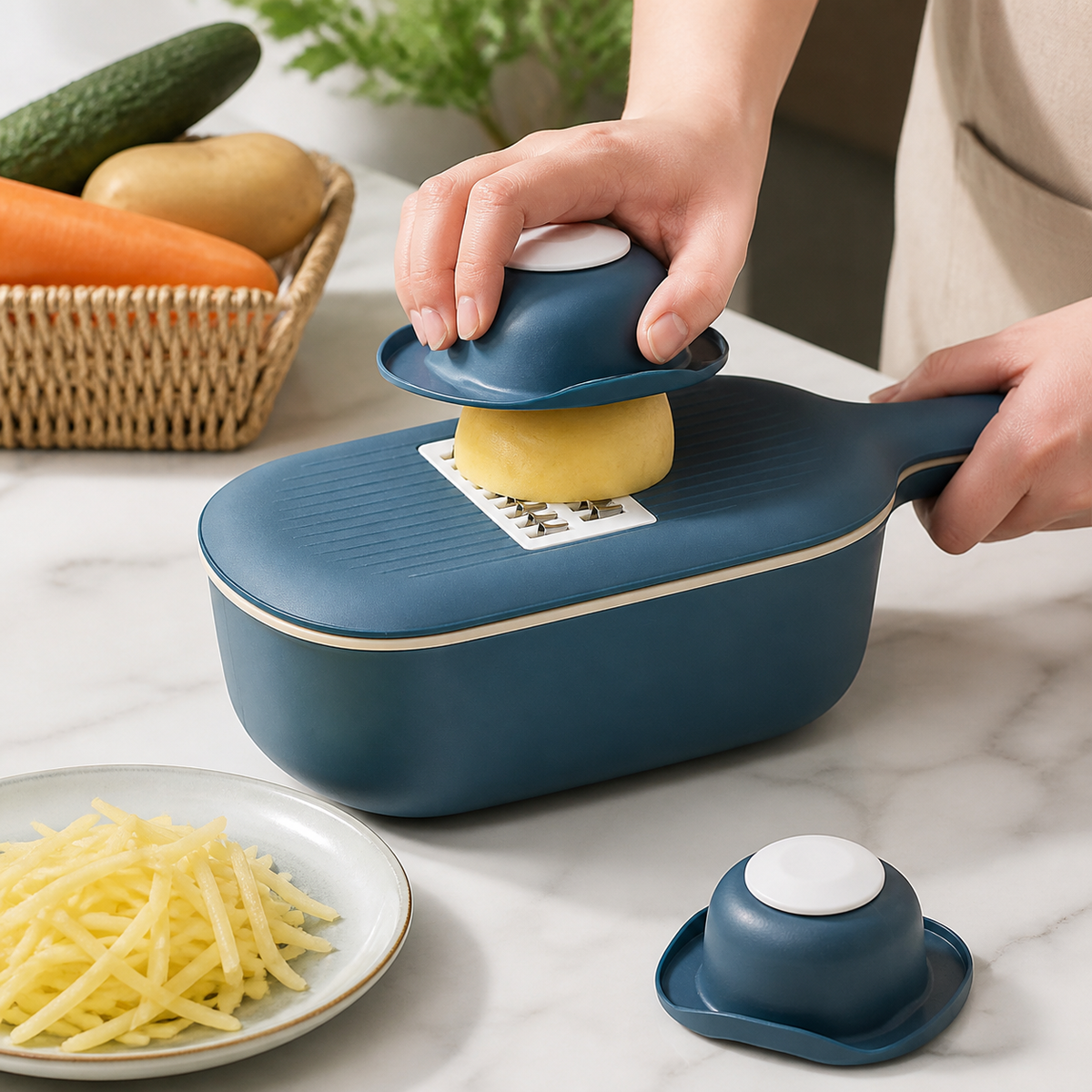 Vegetable Slicer and Grater kitchen editorial