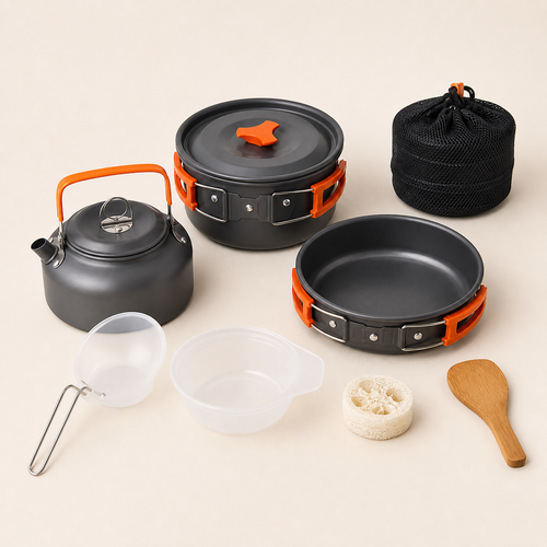 1-3 Person Camping Cookware Set overview