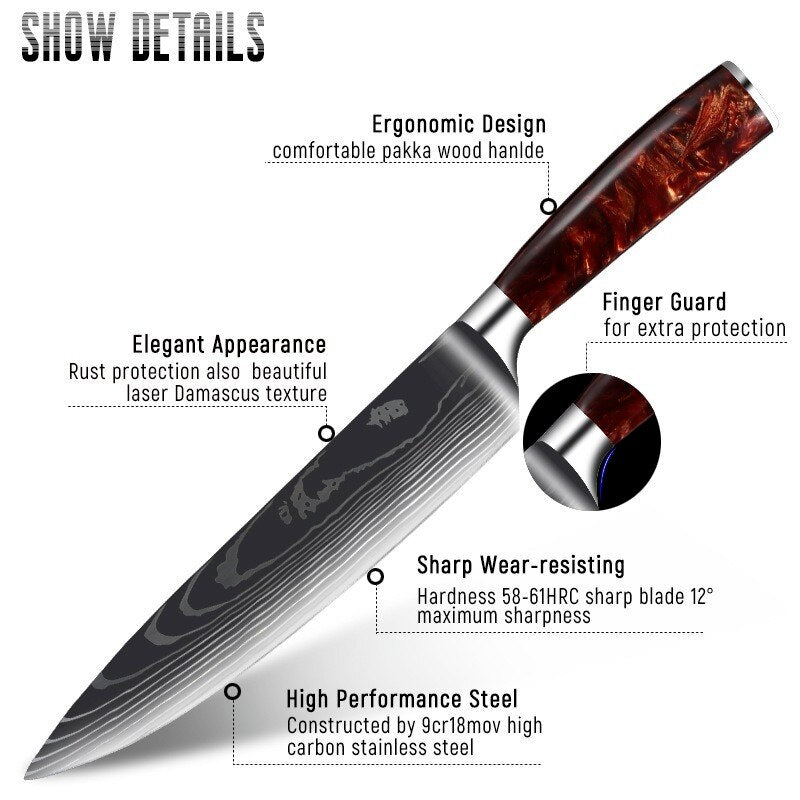 High-Carbon Stainless Steel Knife Set | Karu Cookware