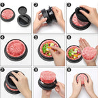 3-in-1 Burger & Meatball Press | Karu Cookware