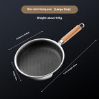 316 Stainless Steel Honeycomb Frying Pan 24cm variant