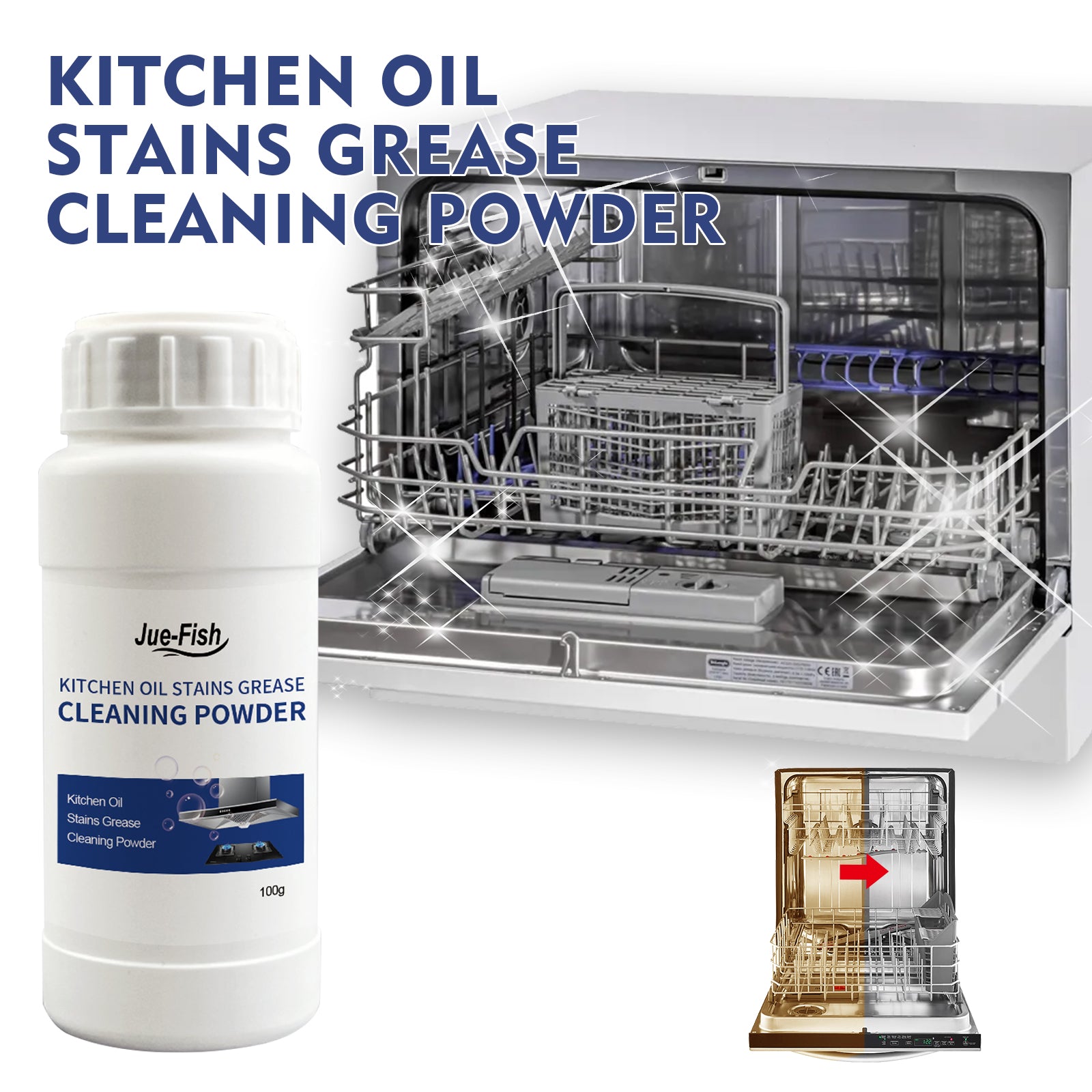 Kitchen Oil-Cleaning Powder