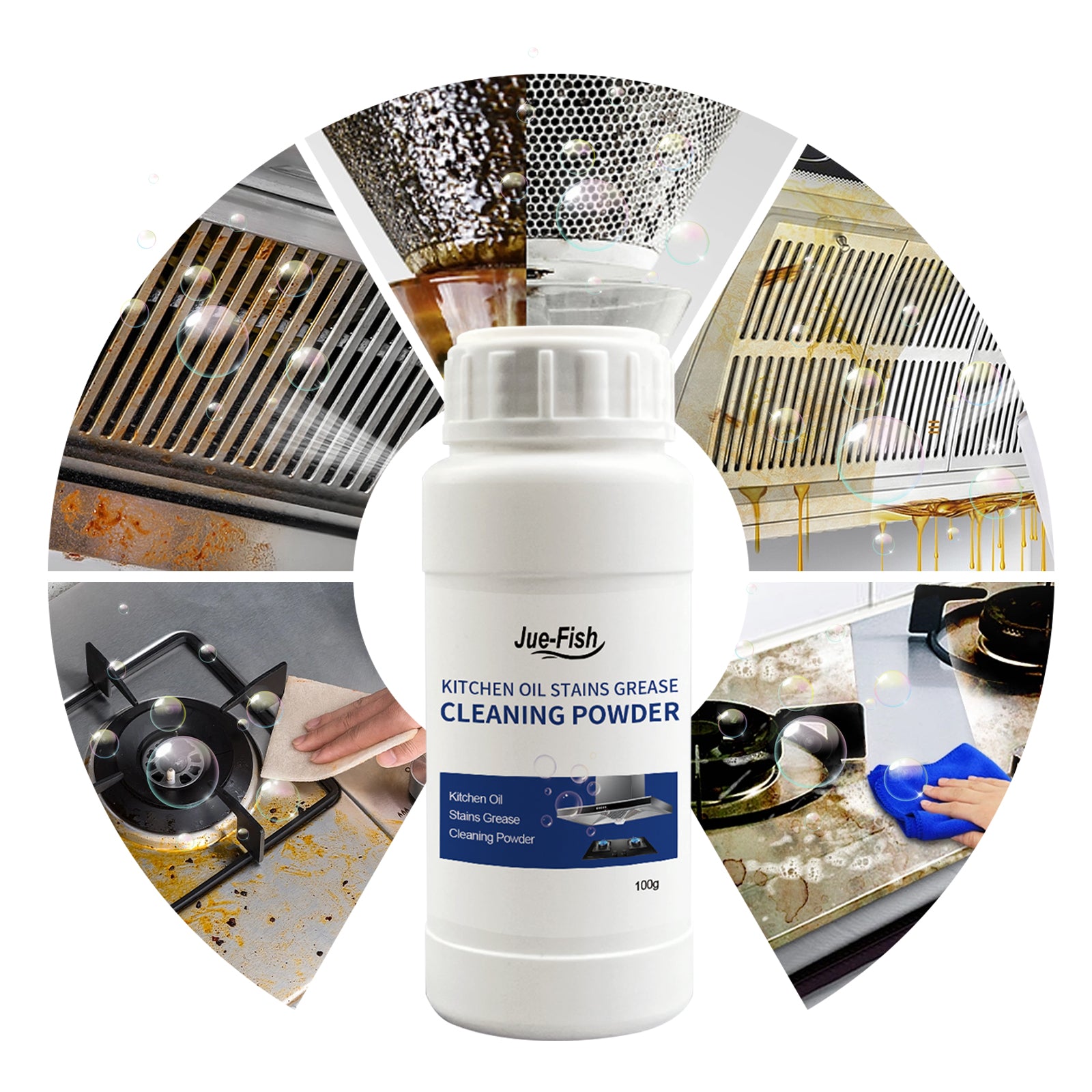 Kitchen Oil-Cleaning Powder