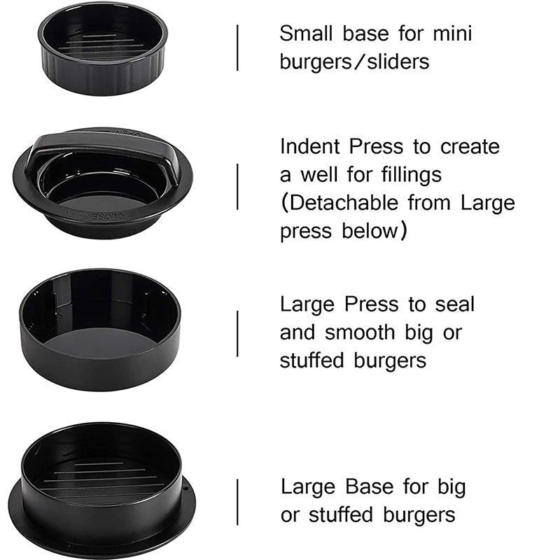 3-in-1 Burger & Meatball Press | Karu Cookware
