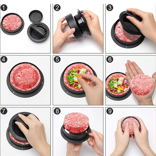 3-in-1 Burger & Meatball Press | Karu Cookware