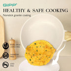 USA Stock 14 Pcs White Granite Non Stick Pots and Pans Set Induction Cookware Kitchen Cooking Set with Frying Pans Saucepans