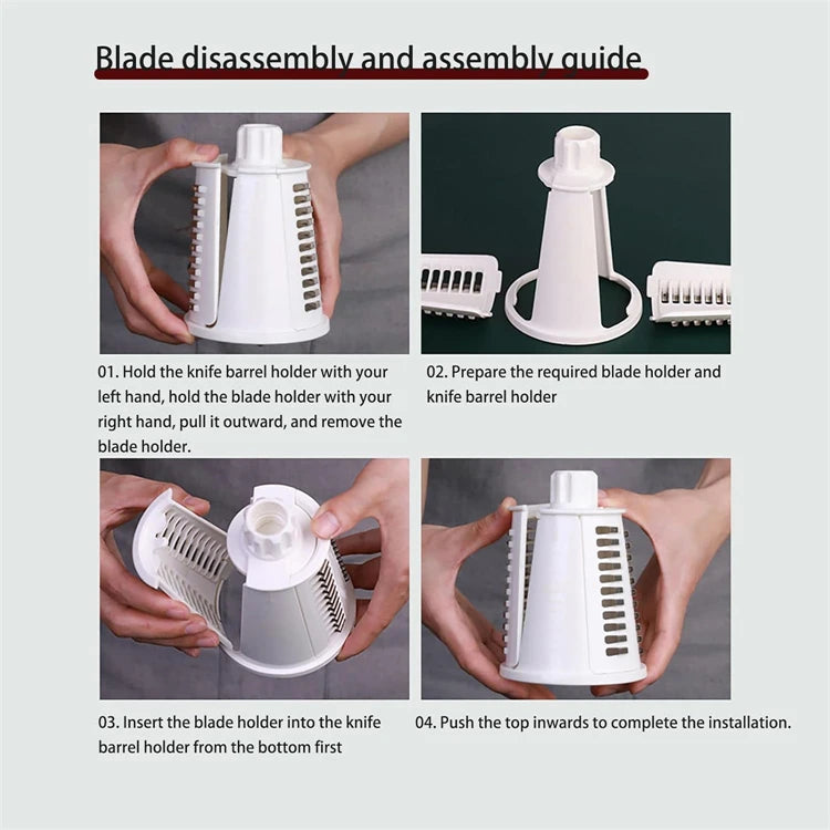 5-in-1 Rotary Cheese Grater | Karu Cookware