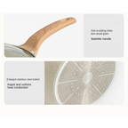 Stone cookware set cooking use