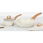 Stone cookware set with pan and pot