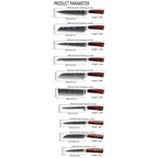 High-carbon knife set product parameters
